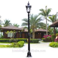 Gardens 7ft Traditional Garden Lamp Post - Single Head - Aluminium Garden Pathway Lighting